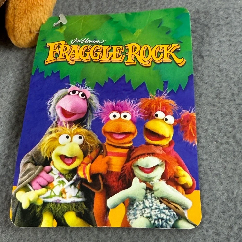 Fraggle Rock Gobo Plush Jim Henson Toy Factory Orange Pink Hair 2022 NWT - Picture 3 of 6